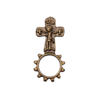 Fingerrosenkranz mit Kreuz